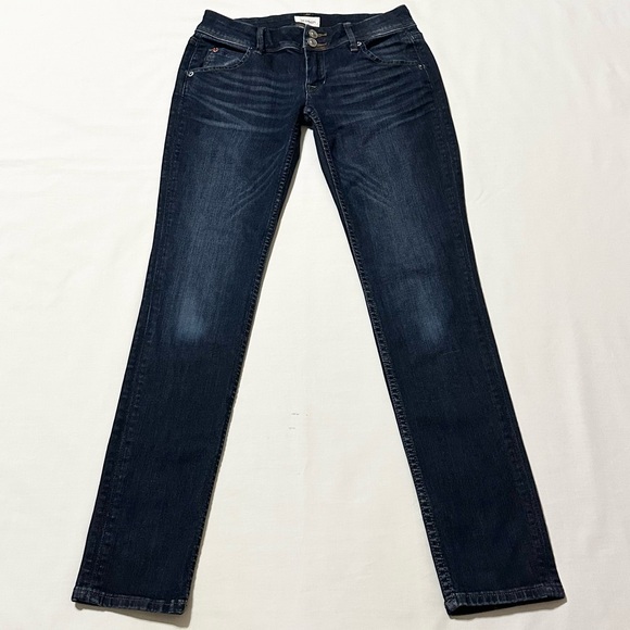 Hudson Collin Flap Skinny Jeans, Lowrise Dark Stretch Denim, Like New - 24 - Picture 3 of 16